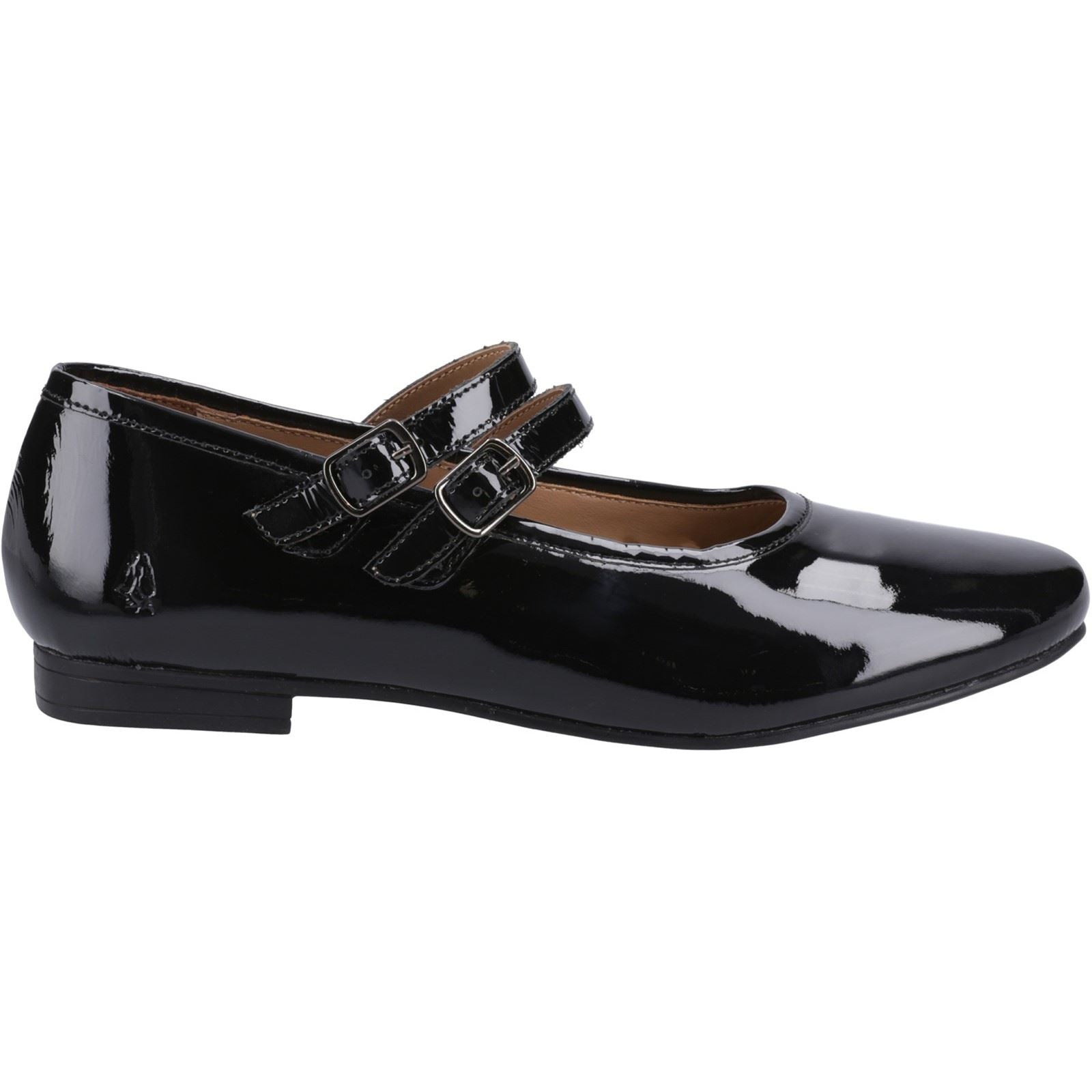 Hush Puppies Nancy Mary Jane Damen Ballerinas Aus Schwarzem Leder