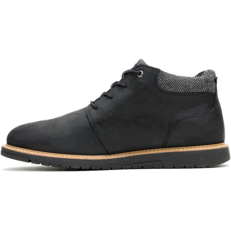 Hush Puppies Jenson Herren Schwarze Farbe Leder Knöchelstiefel