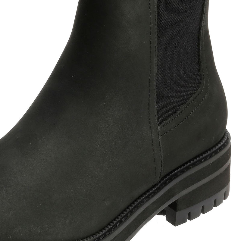TOMS Bennet Leder Damen Schwarze Stiefel