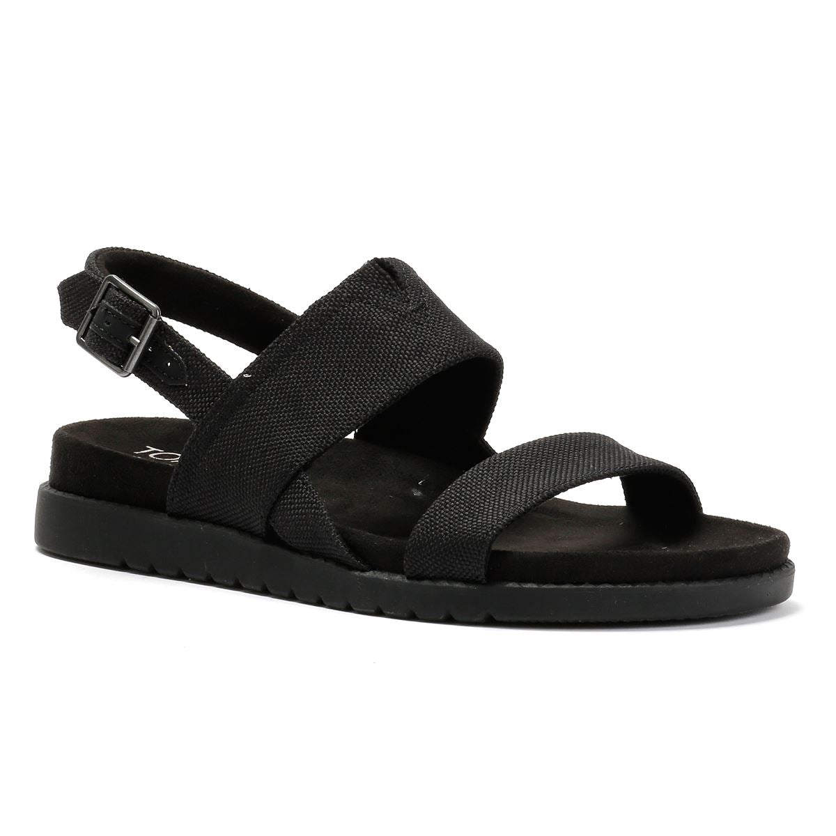 TOMS Marin Slingback Canvas Damenschwarze Sandalen