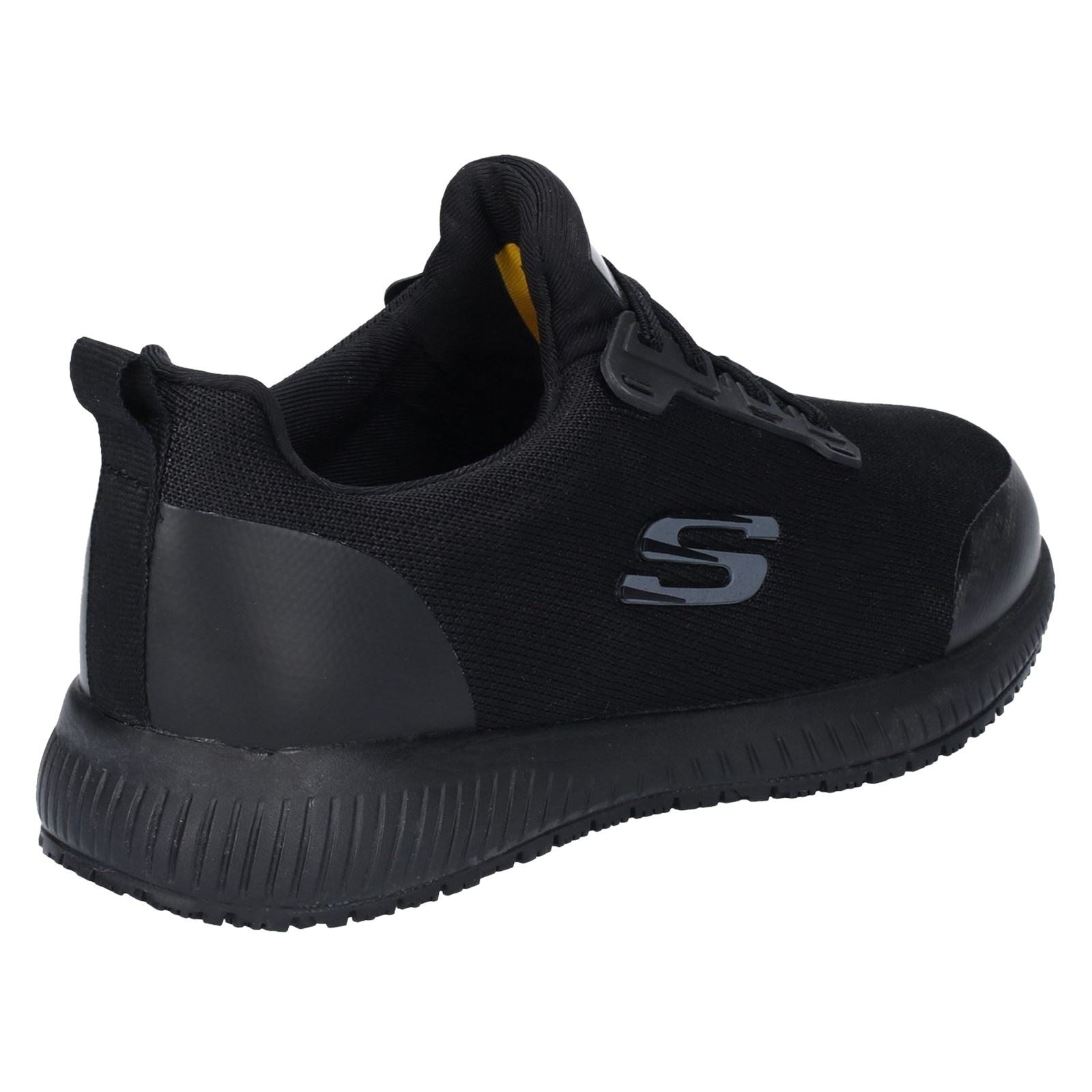 Skechers Workwear Squad SR Textil Damen Schwarze Sicherheits Sneakers