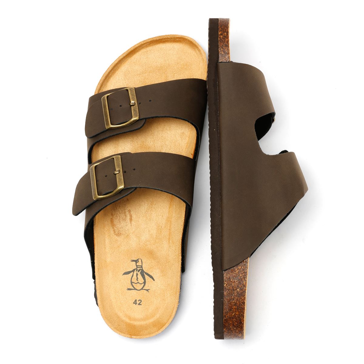 Penguin Port 2 Herren Braune Sandalen