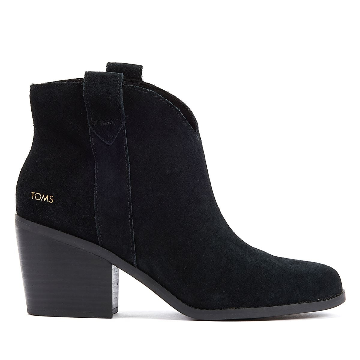 TOMS Constance Wildleder Damenstiefel In Schwarz