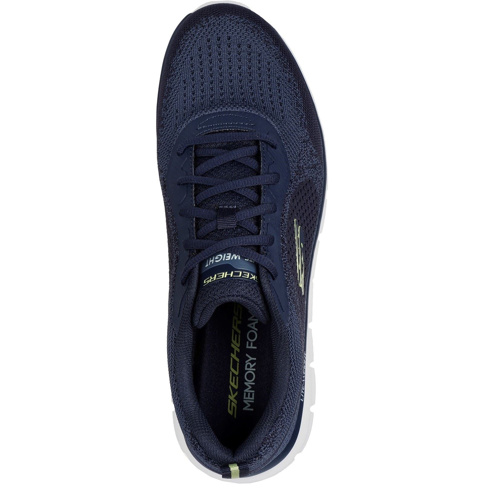 Skechers Track Glendor Herren Sneaker Aus Synthetik In Marineblau/Limettengrün