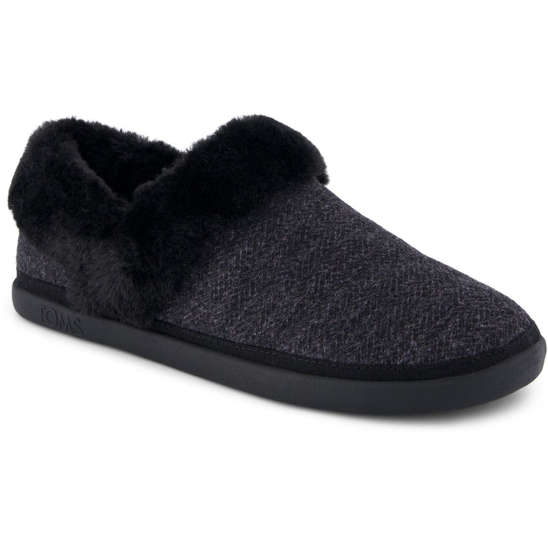 TOMS Oslo Synthetik Damen Hausschuhe In Schwarz