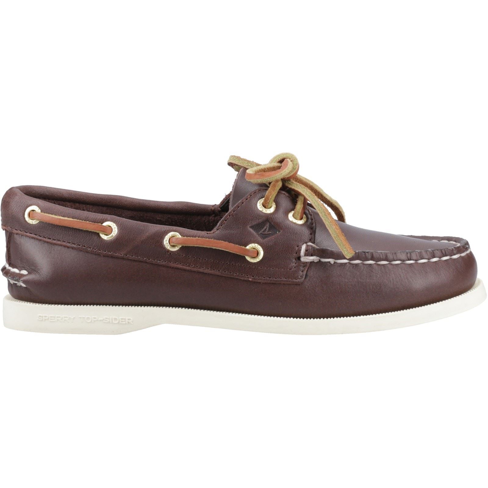 Sperry Authentic 2 Eye Leder Damen Braune Bootsschuhe