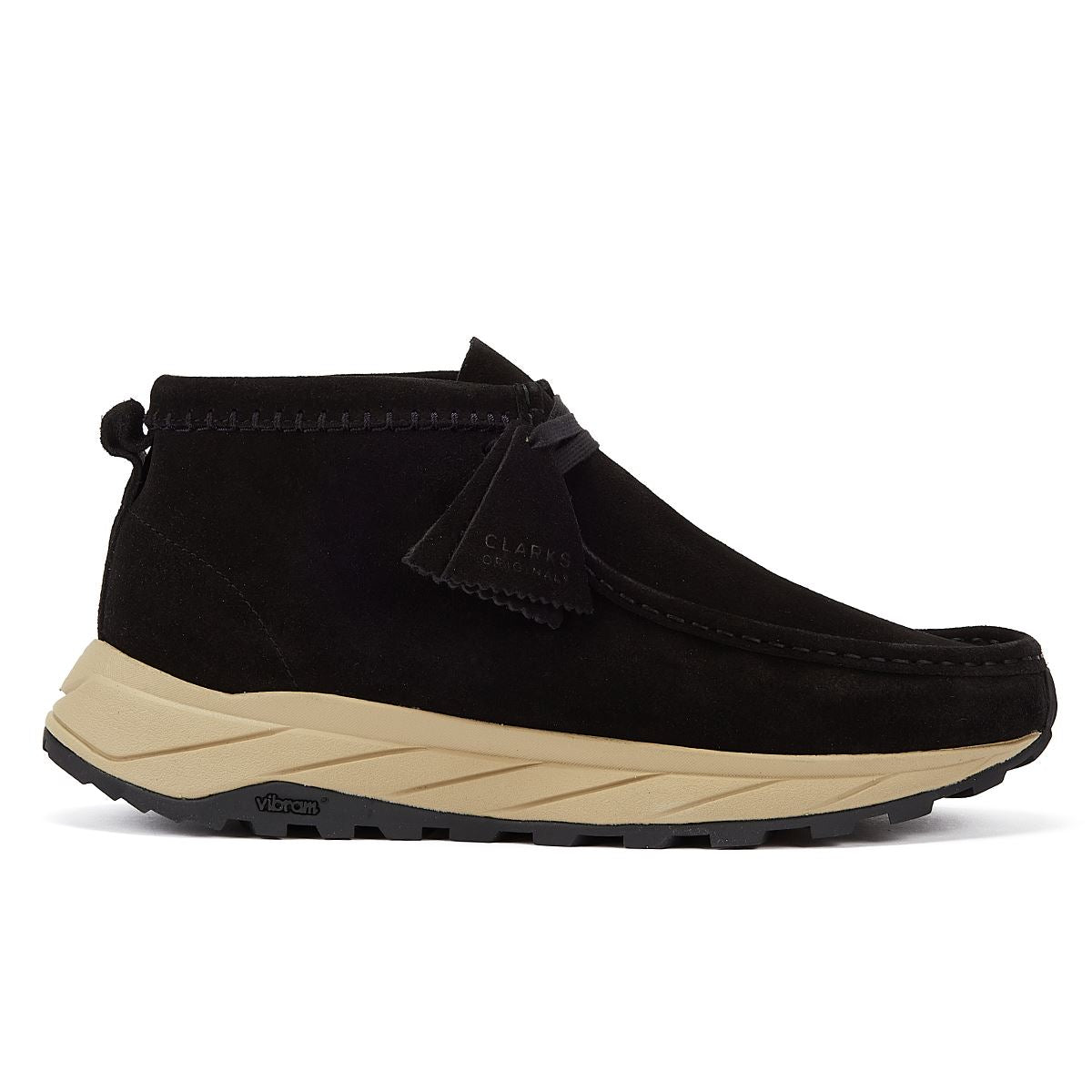 Clarks Originals Wallabee Eden Wildleder Herren Schnürschuhe In Schwarz