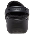 Crocs Classic Platform Lined Damen Clogs Aus Thermoplast In Schwarz
