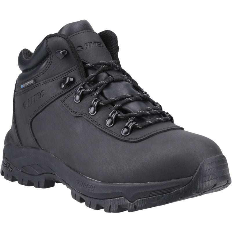 Hi-Tec Eurotrek Lite Waterproof Herren Wanderstiefel Aus Schwarzem Kunstleder