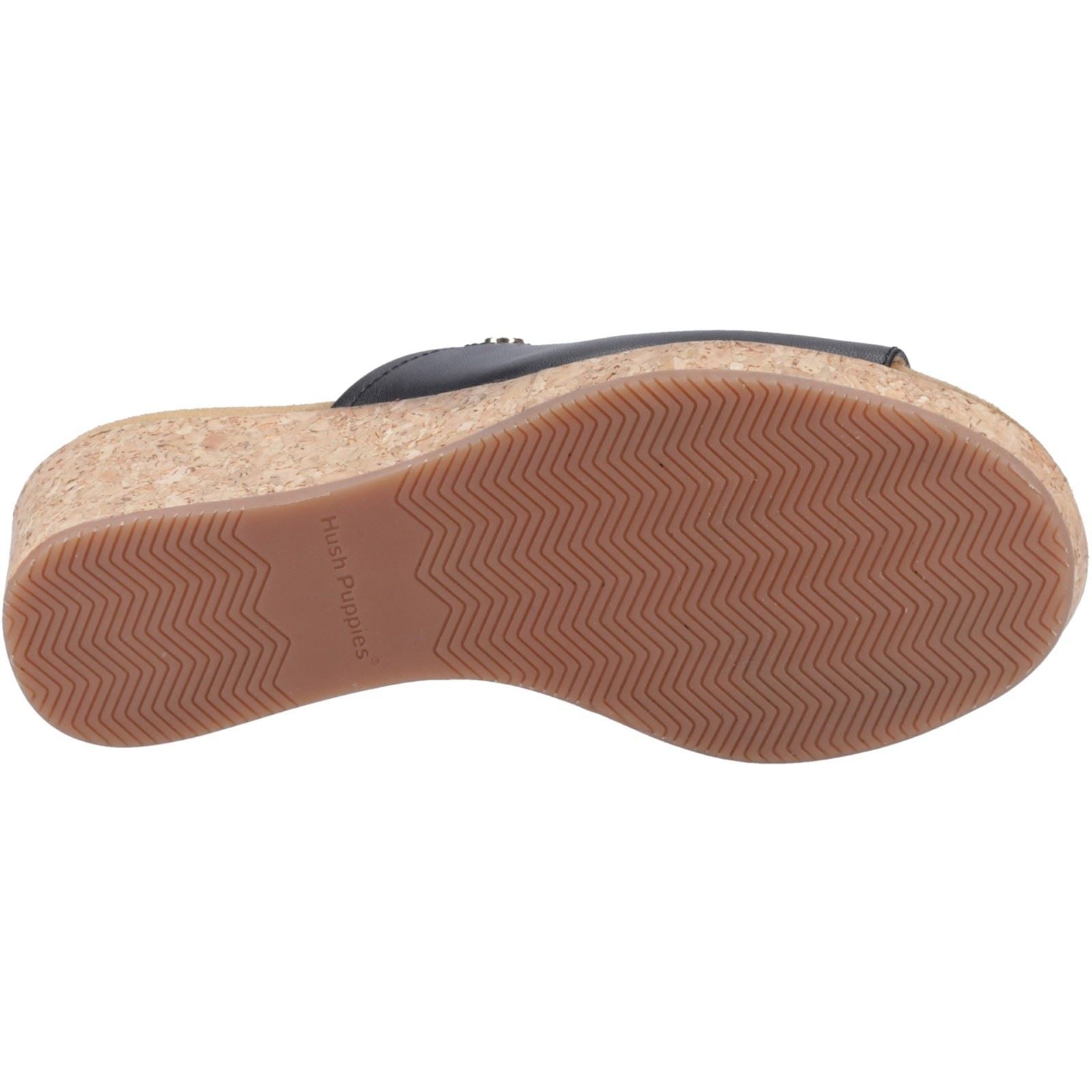 Hush Puppies Willow Damen Keilabsatzschuhe Aus Schwarzem Leder
