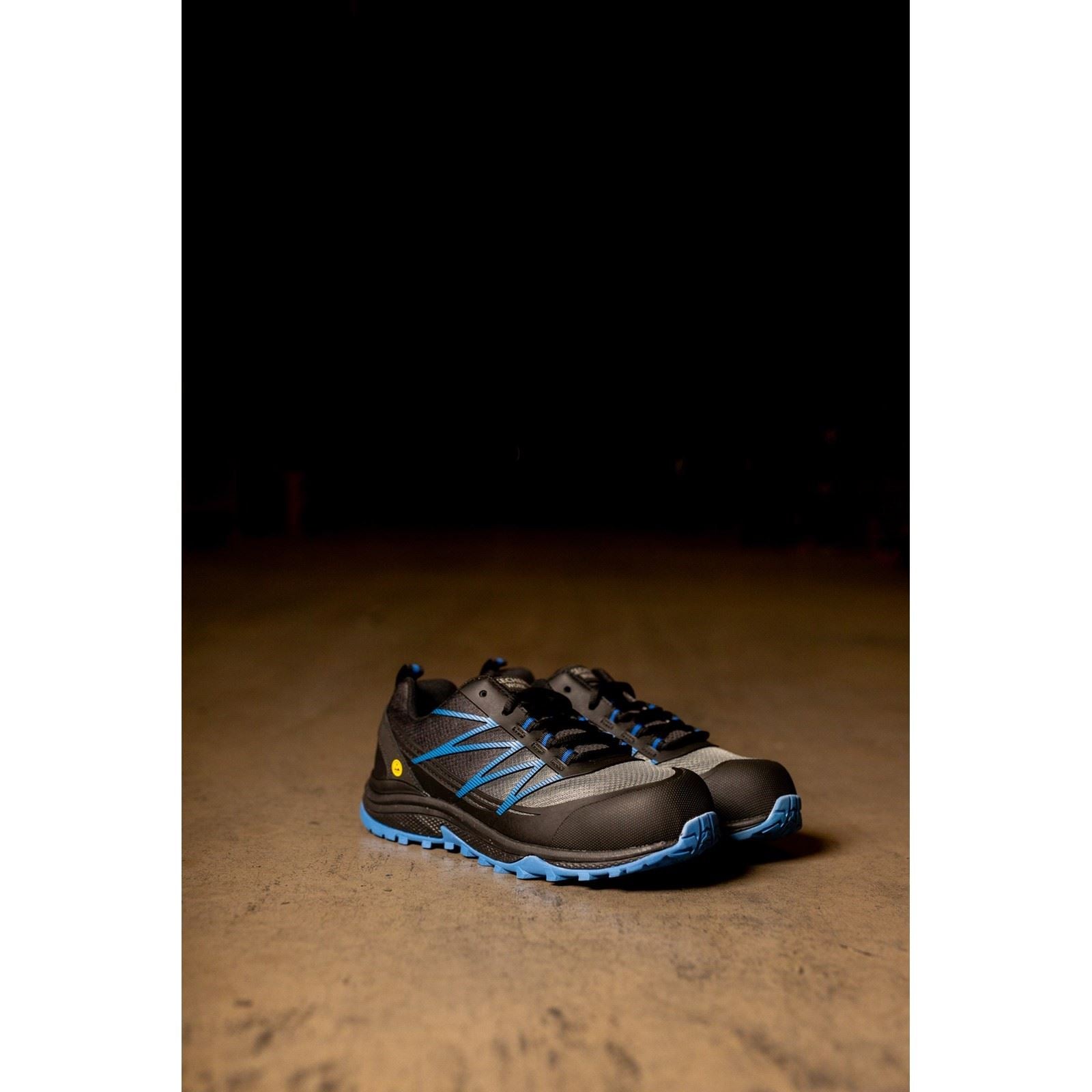 Skechers Workwear Puxal Textil Herren Sicherheitssneaker Schwarz/Blau