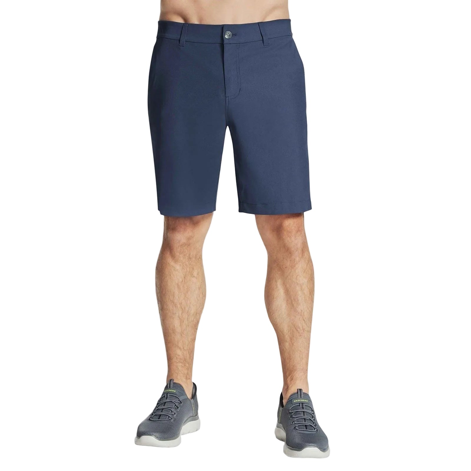 Skechers Premium Everywhere 9 Inch Polyester Herren Graue Knielange Shorts