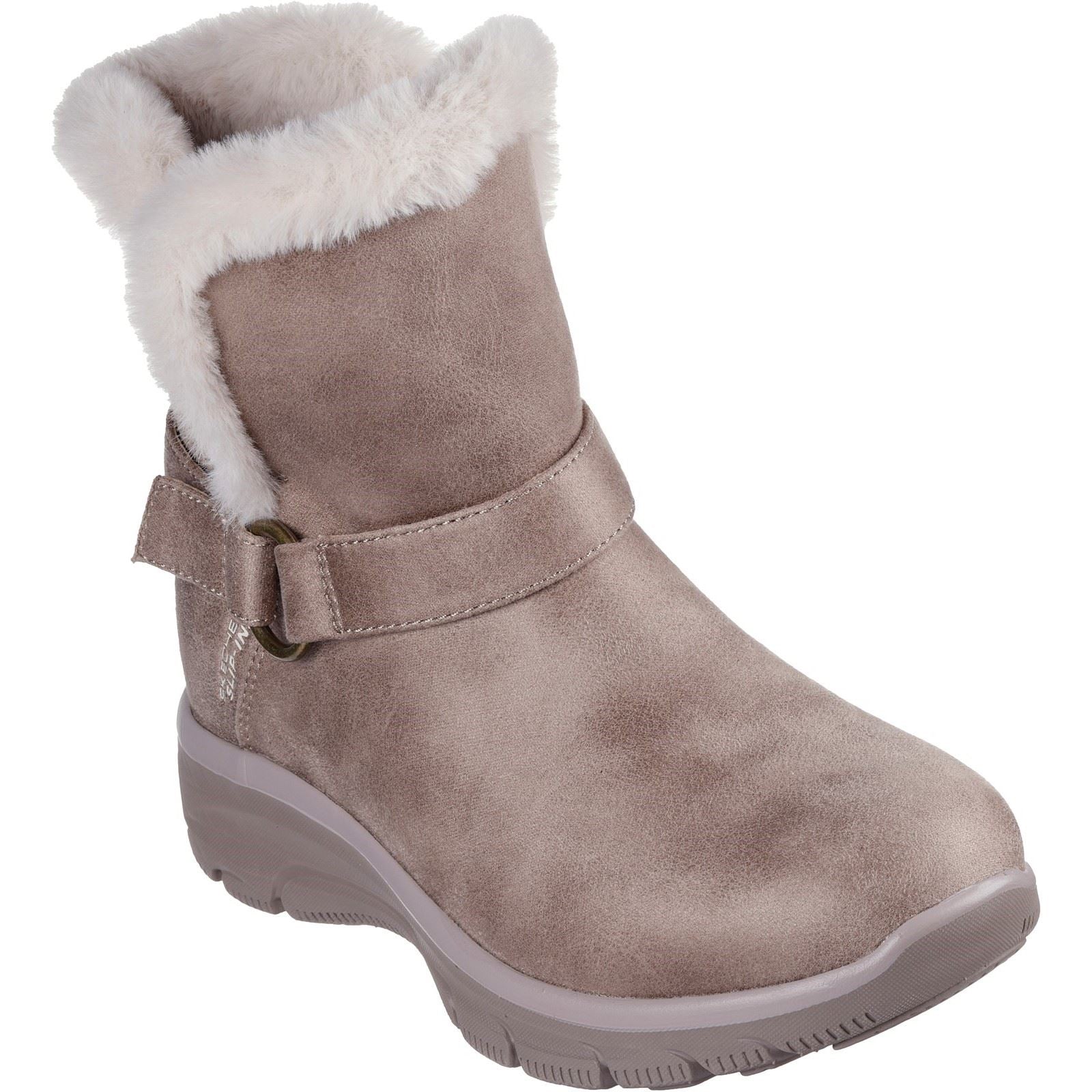 Skechers Easy Going Dreamers Move Textil Damen Stiefel In Dunklem Taupe