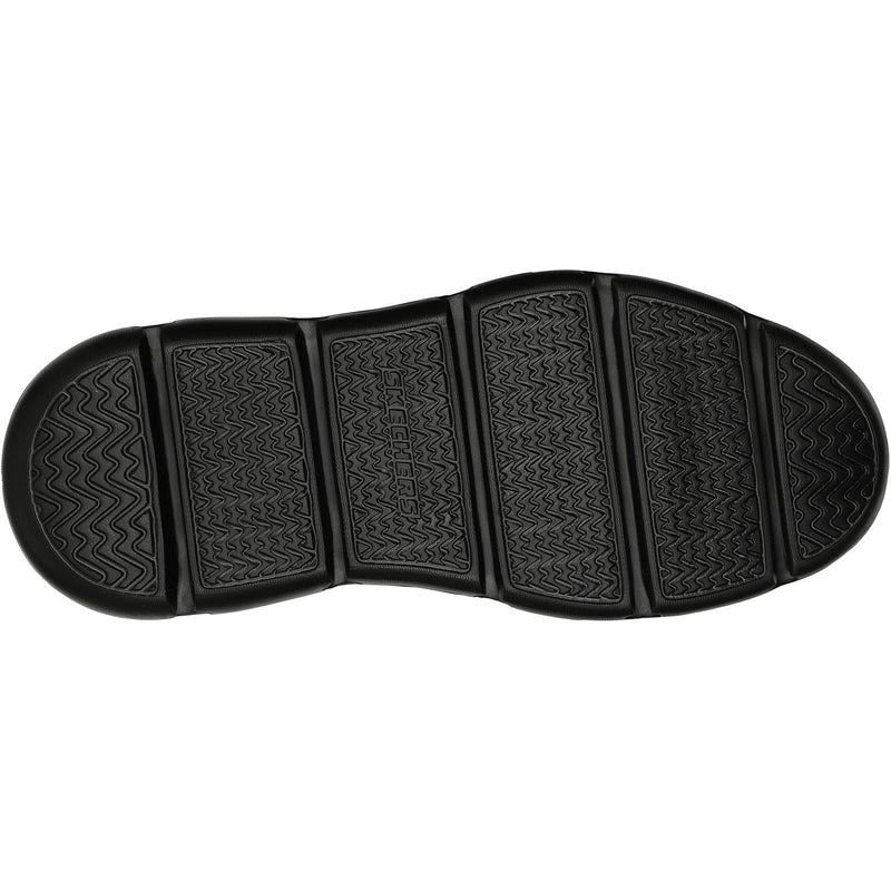 Skechers Garza Gervin Schwarze Farbe Herren-Schnürschuhe Aus Leder