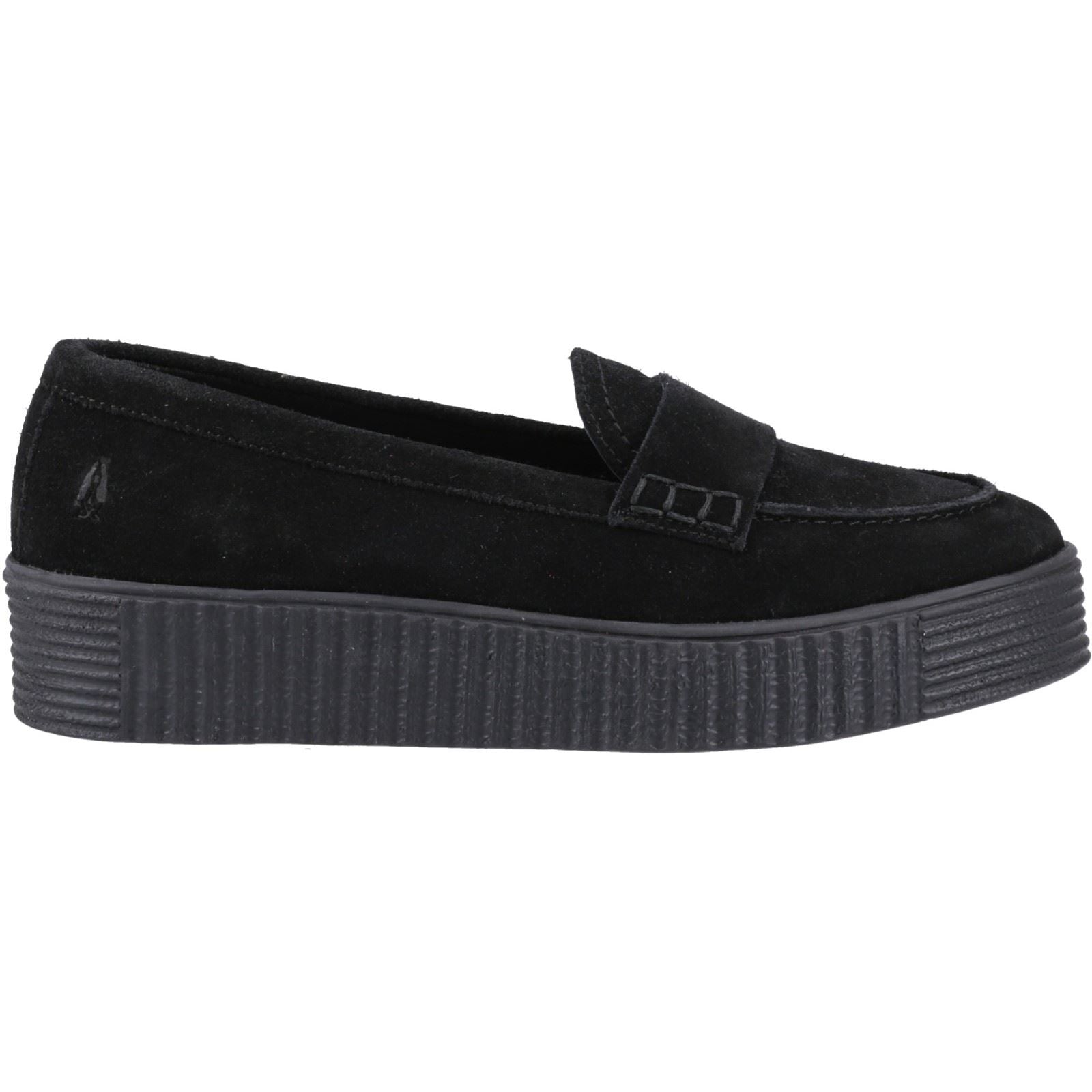 Hush Puppies Tamara Damen Wildlederslipper In Schwarz