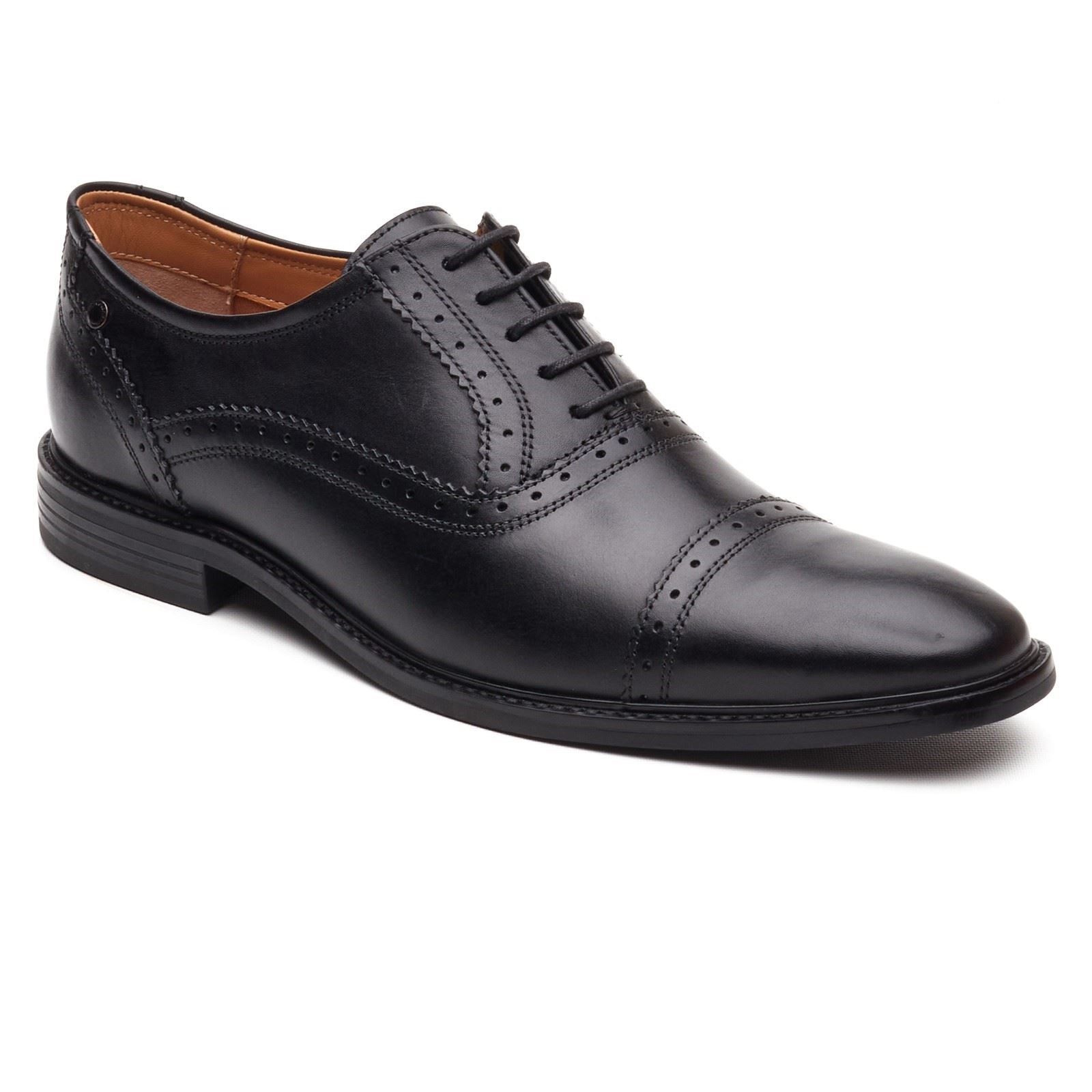 Base London Ascot Oxford Leder Herren Schwarze Farbe Oxford Schuhe