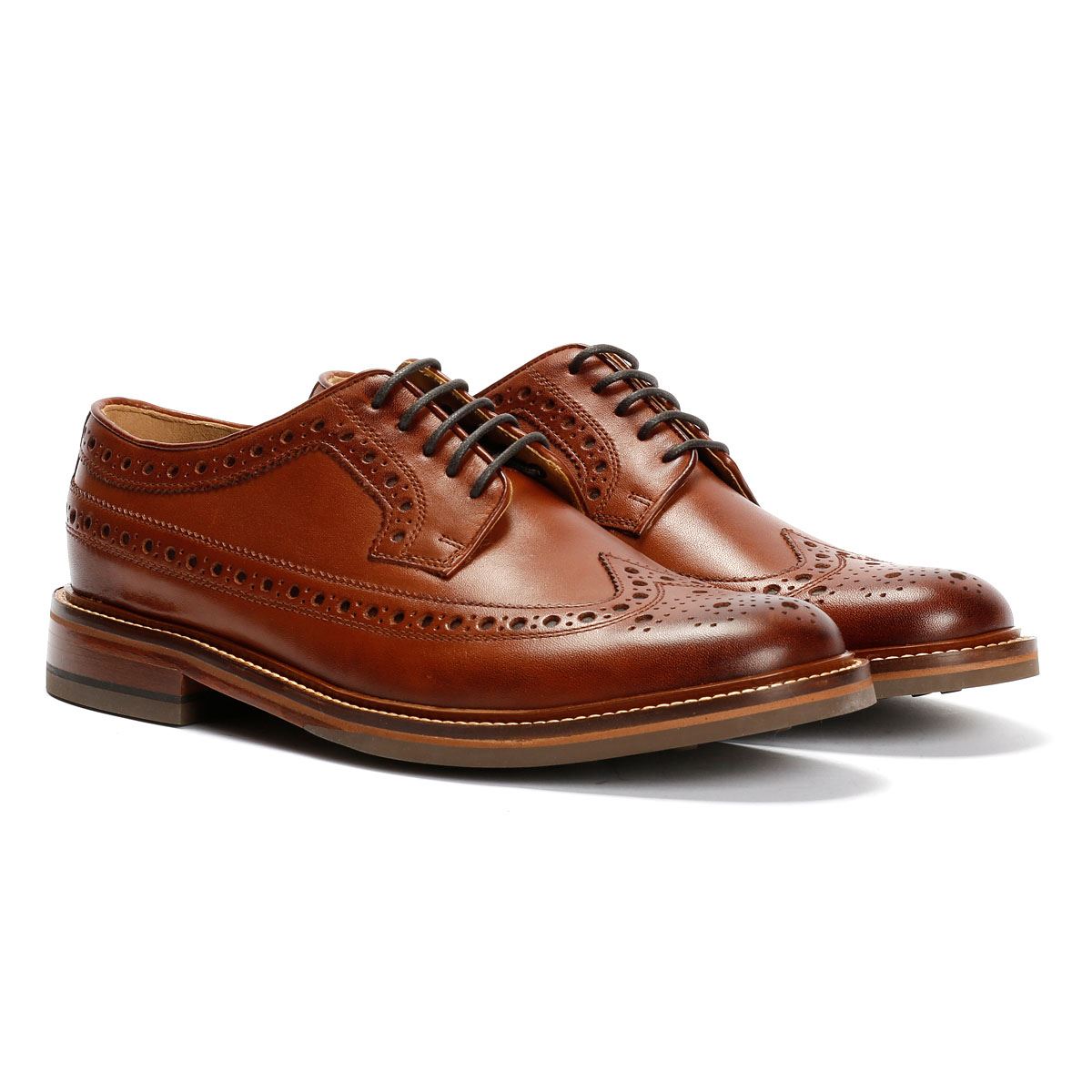 Chapman & Moore Longwing Brogue Country Herren Leder Braune Schnürschuhe