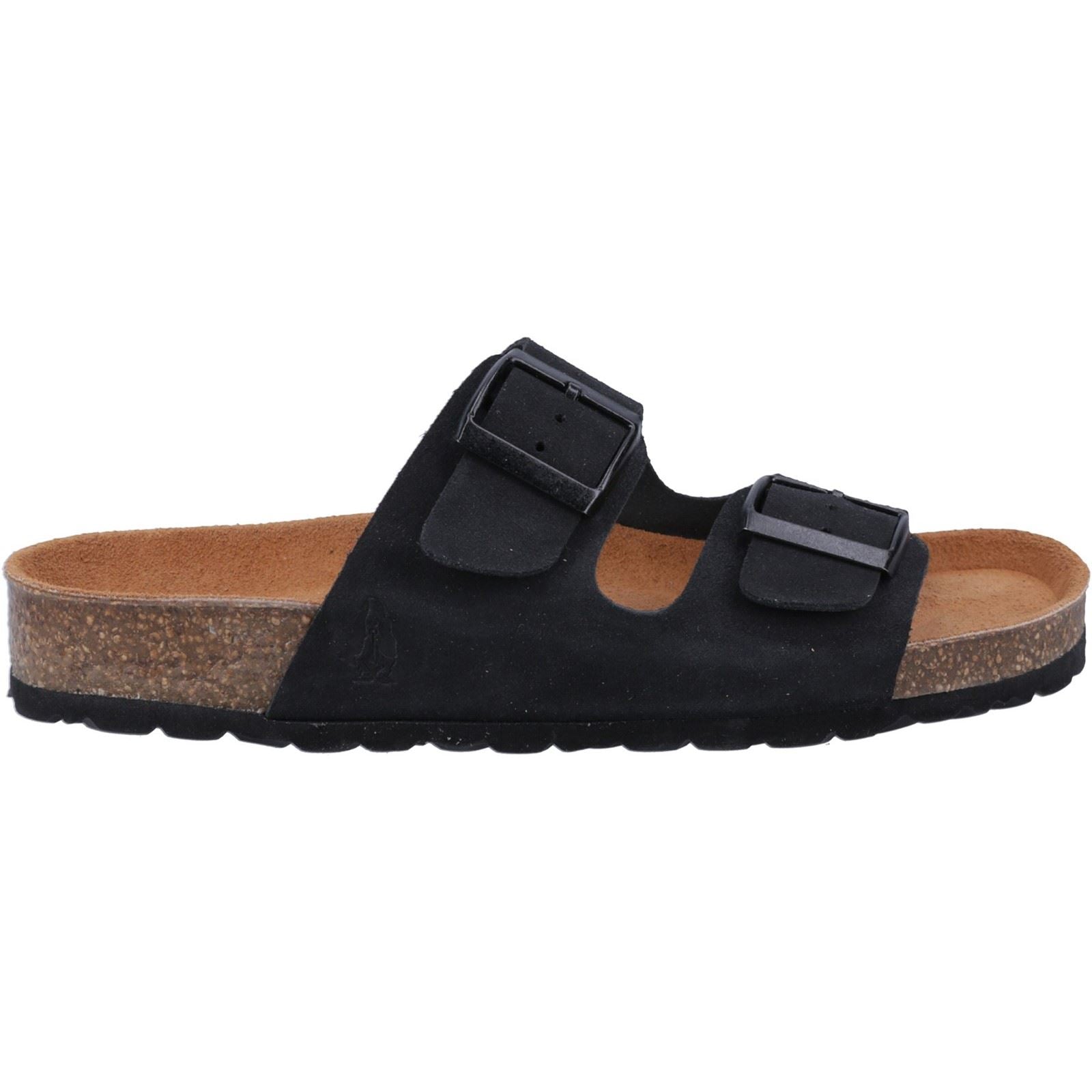Hush Puppies Blaire Damen Sandalen Aus Schwarzem Wildleder