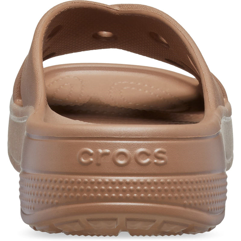 Crocs Classic Cross Strap Thermoplastische Damenmilchschokoladensandalen