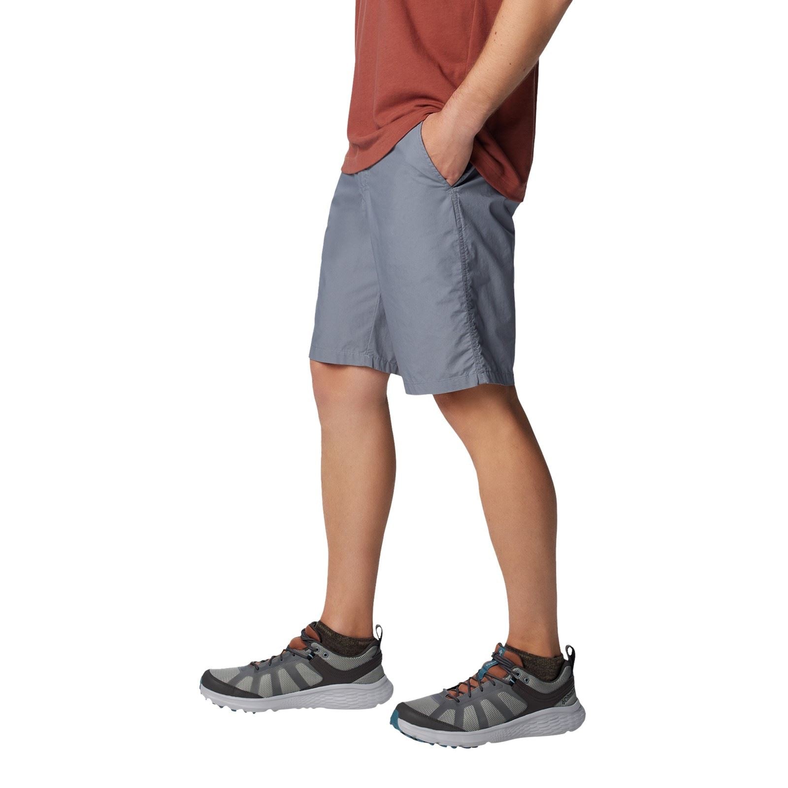 Columbia Washed Out Baumwoll Herren Graue Knie Lange Shorts