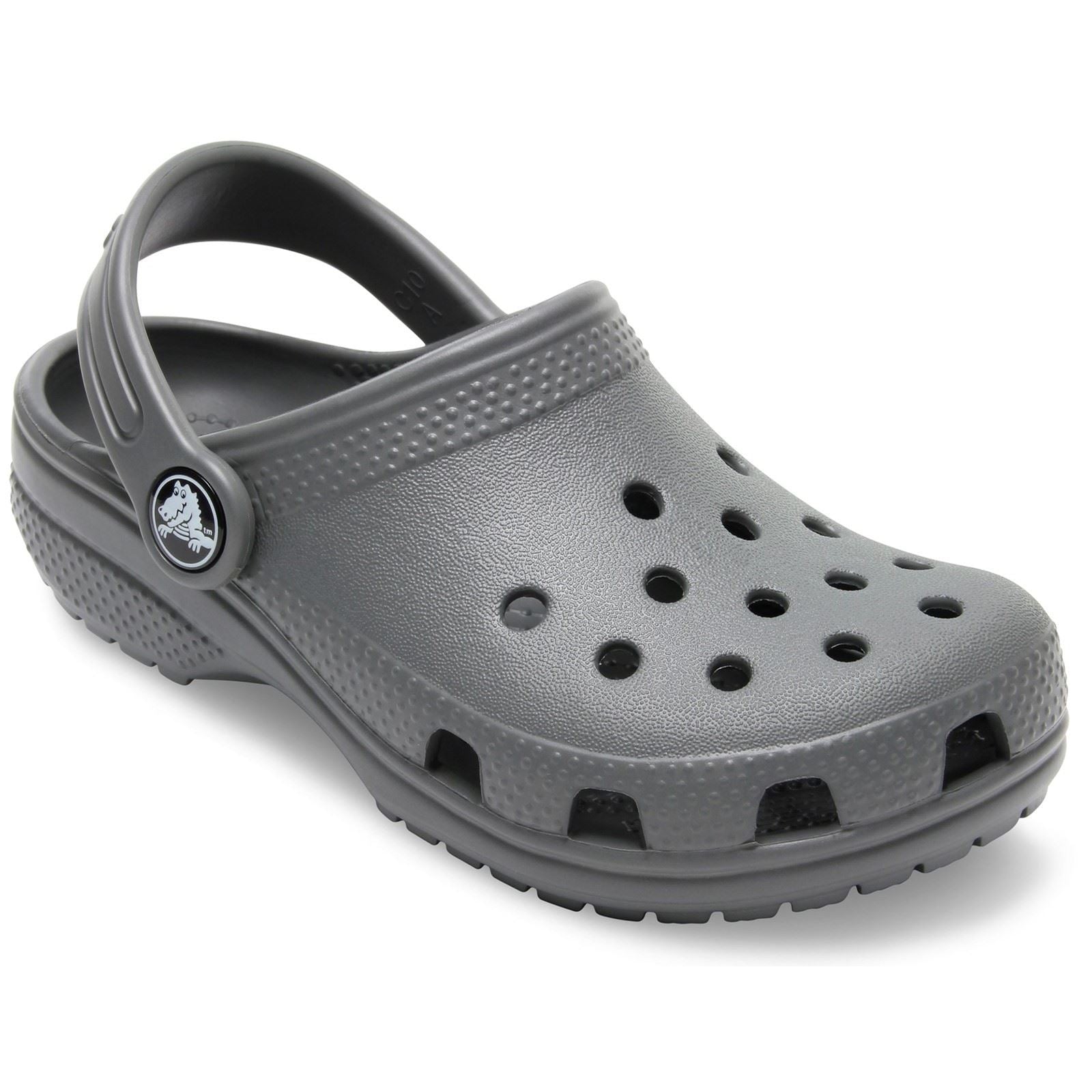 Crocs Toddler Classic Croslite Gummi Schiefergrau Slipper