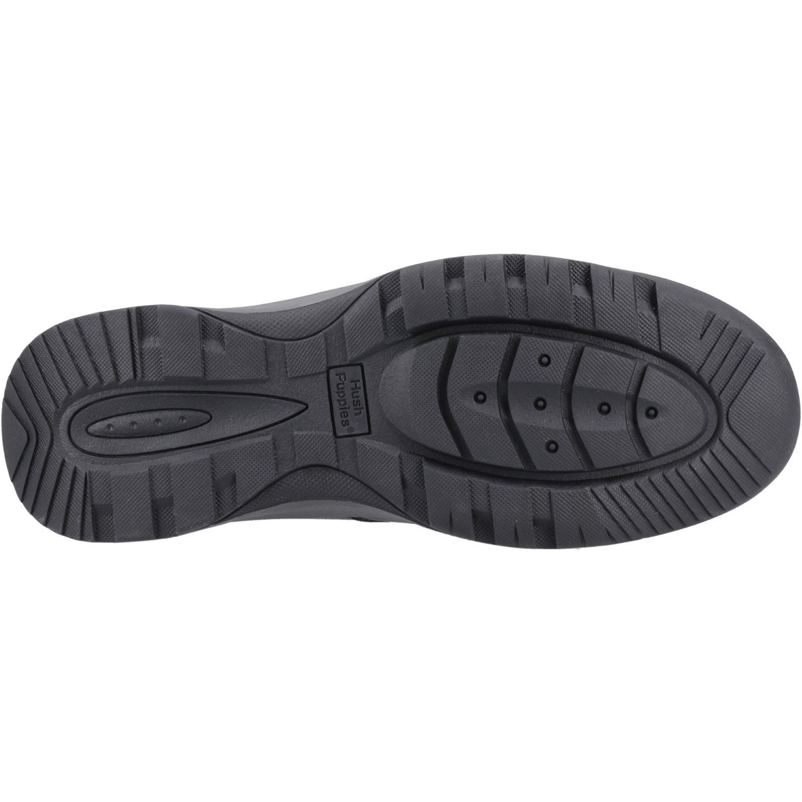 Hush Puppies Vinson Herrenschuhe aus schwarzem Leder mit Schnürung
