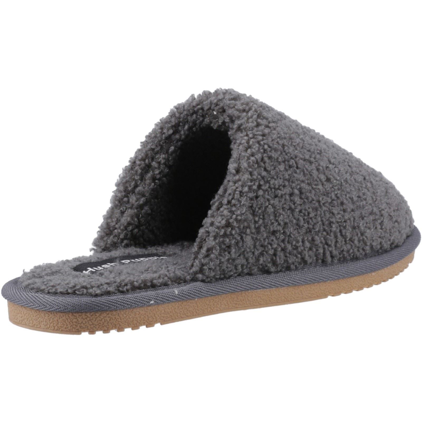 Hush Puppies Joanna Damen Hausschuhe aus Textil in Kohlefarbe