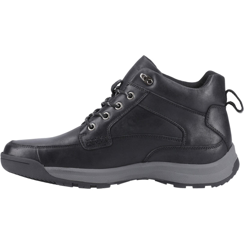 Hush Puppies Vernon Herren Schwarze Farbe Leder Knöchelstiefel