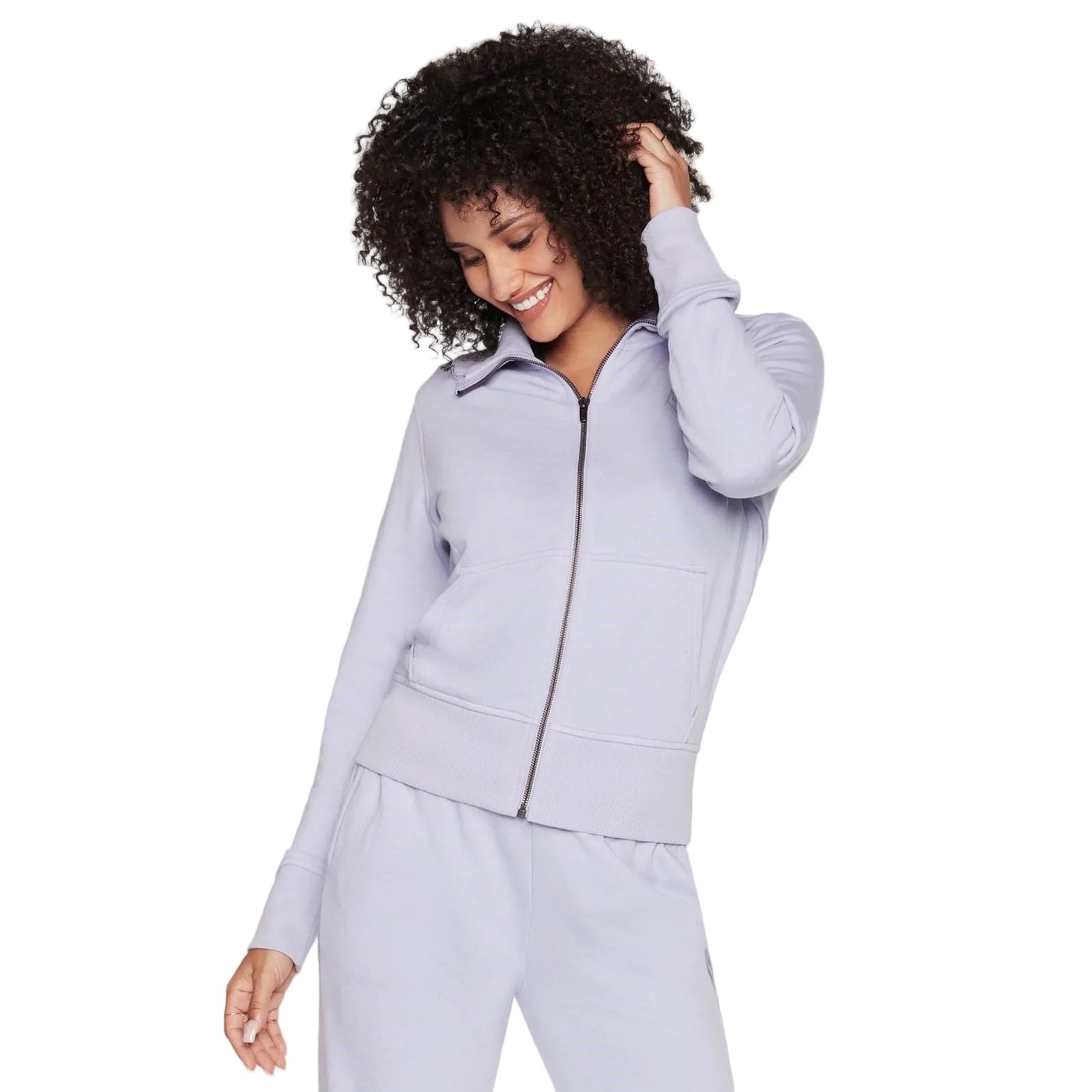 Skechers Performance Hoodless Hoodie Diamond Jacket Damen Lila Jacke