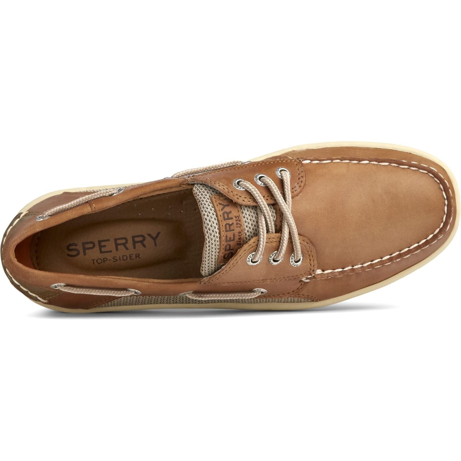 Sperry Billfish 3 Eye Herren Bootsschuhe Aus Leder In Beige