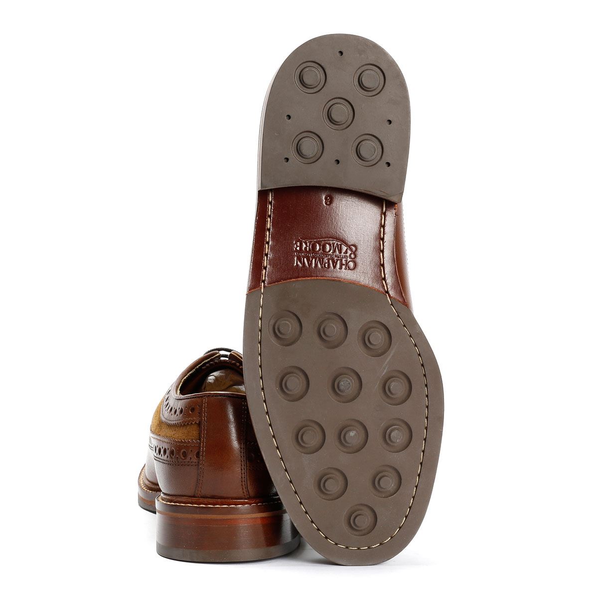 Chapman & Moore Longwing Brogue Herren Leder Braune Schnürschuhe