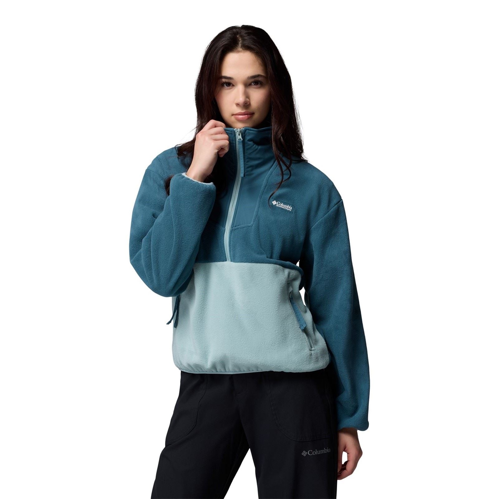 Columbia Sequoia Grove 1/2 Zip Damen Blaue Fleecejacken