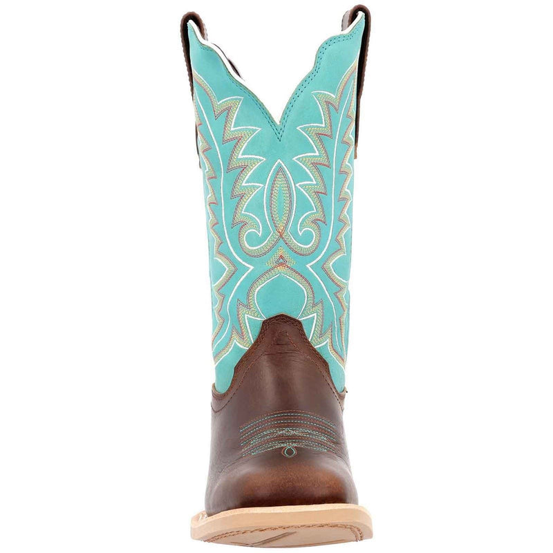 Durango Lady Rebel Pro Damenstiefel Aus Leder In Bay Braun/Arctic Blau
