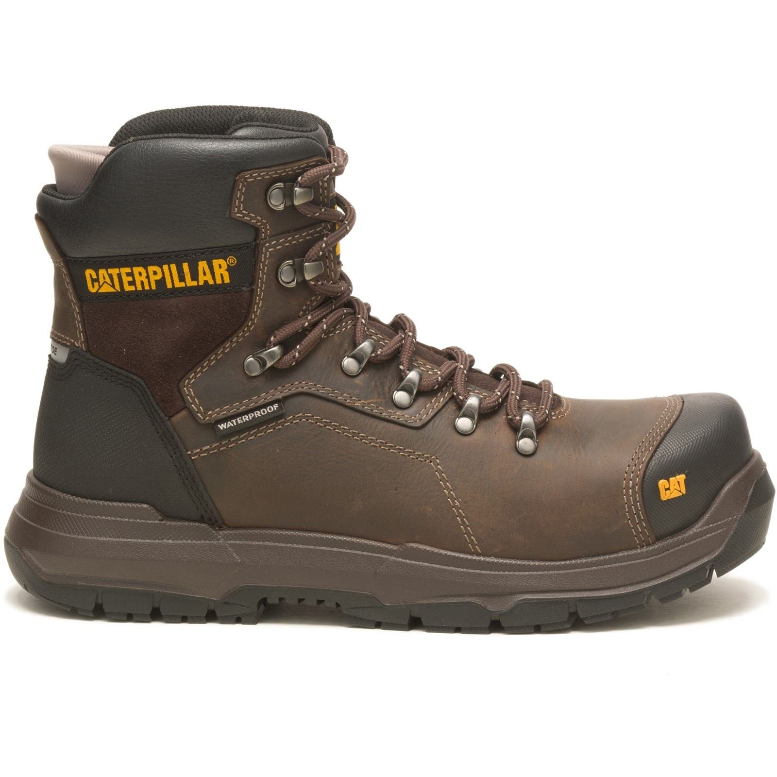 Caterpillar Diagnose 2.0 Leder Kaffee Sicherheitsstiefel