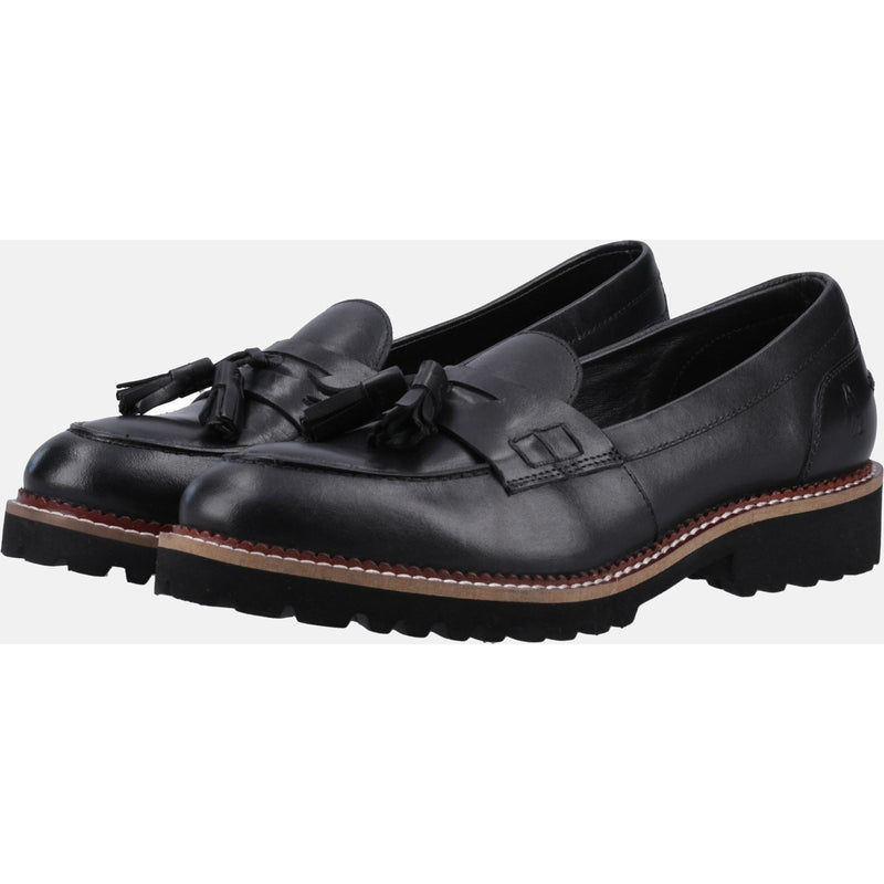 Hush Puppies Ginny Wildleder Damen Schwarze Loafer