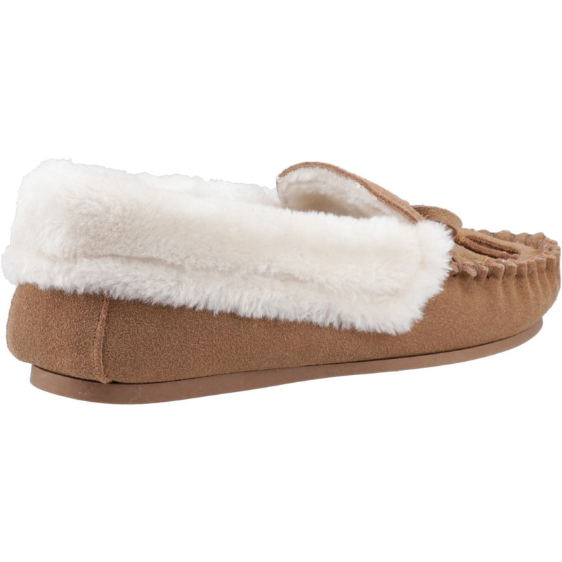 Hush Puppies Agnes Damenhausschuhe aus Veloursleder in Tan