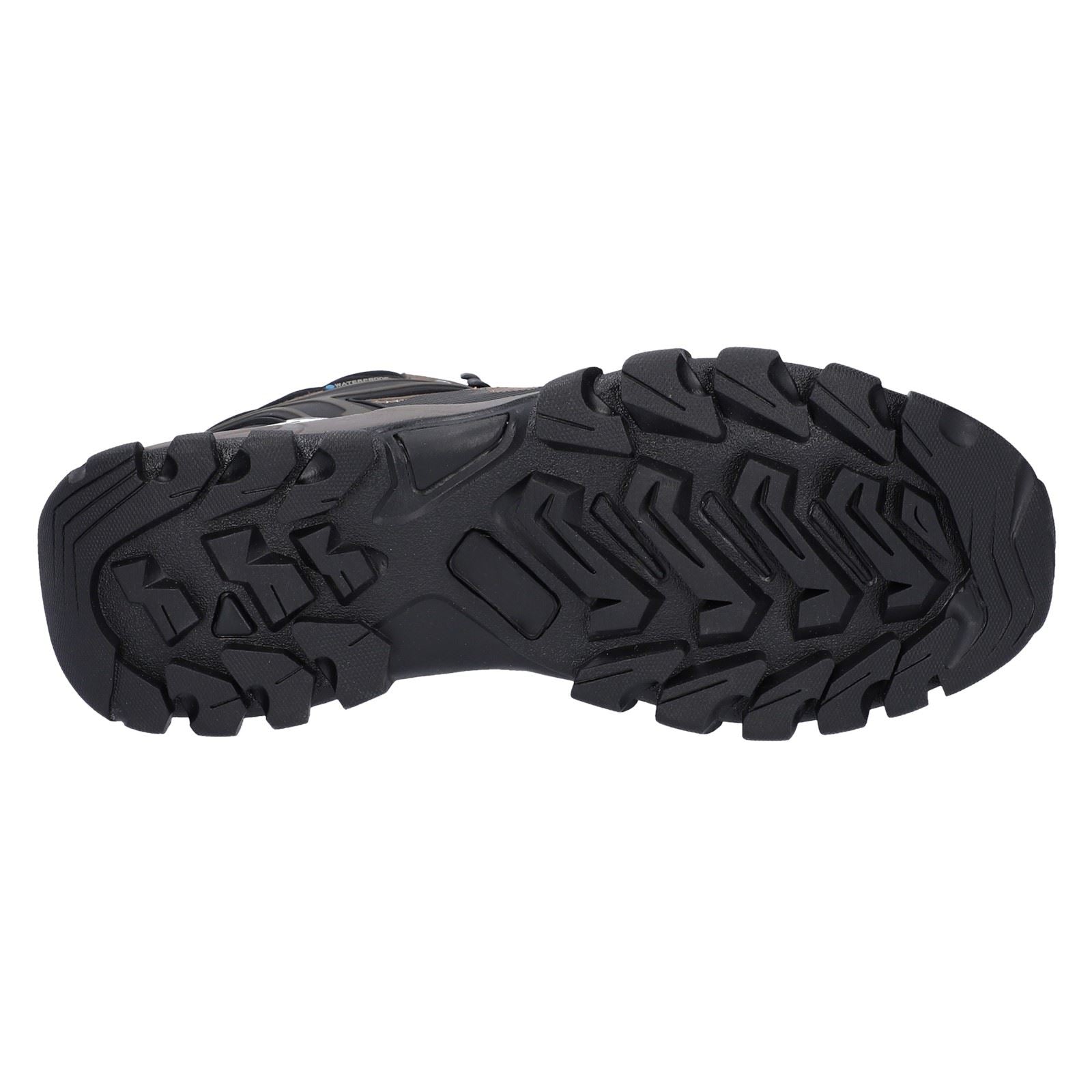 Hi-Tec V-Lite Explorer WP Rinds Wildleder Herren Wanderschuhe In Kastanienbraun/Orange