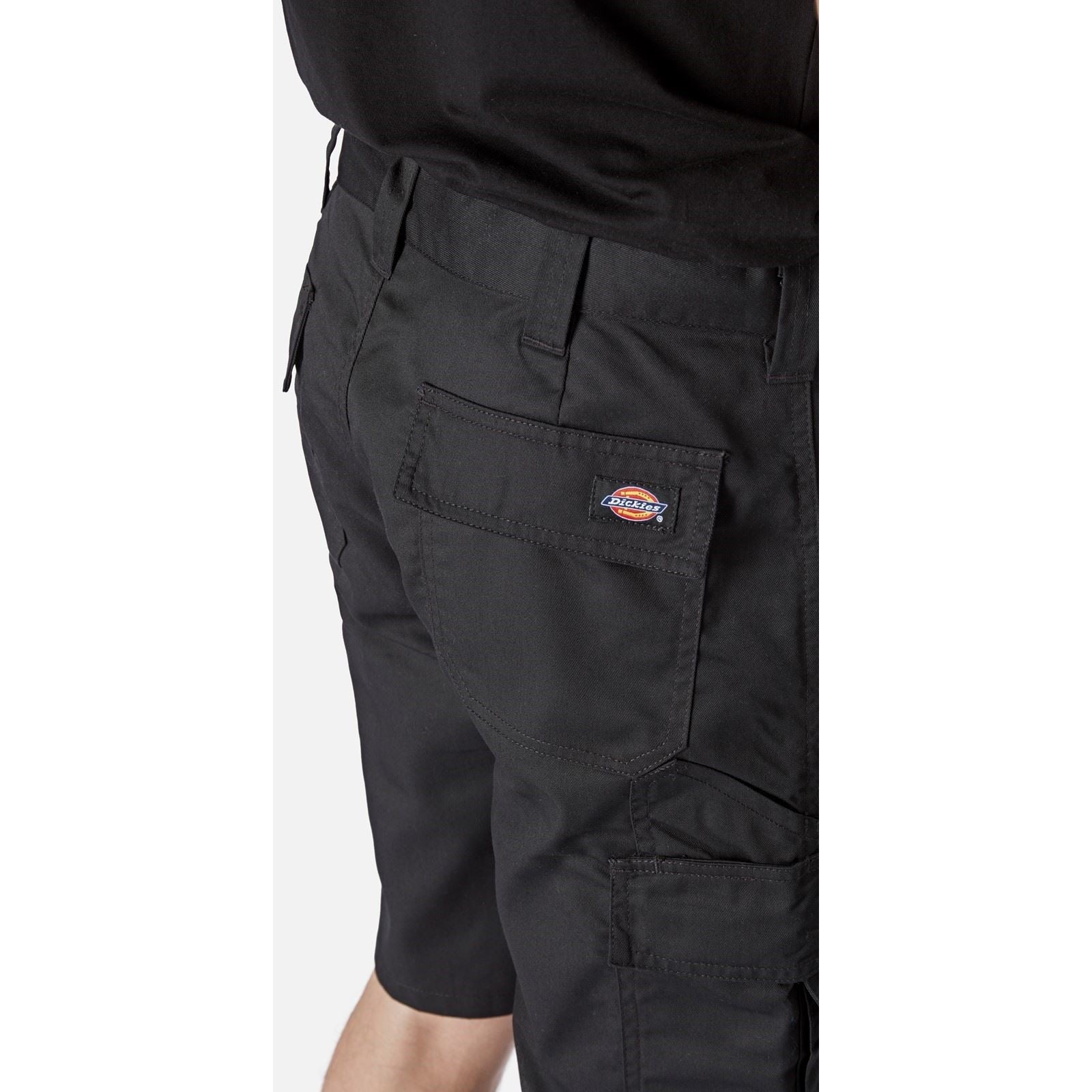 Dickies Everyday Polyester Herren Schwarze Knielange Shorts