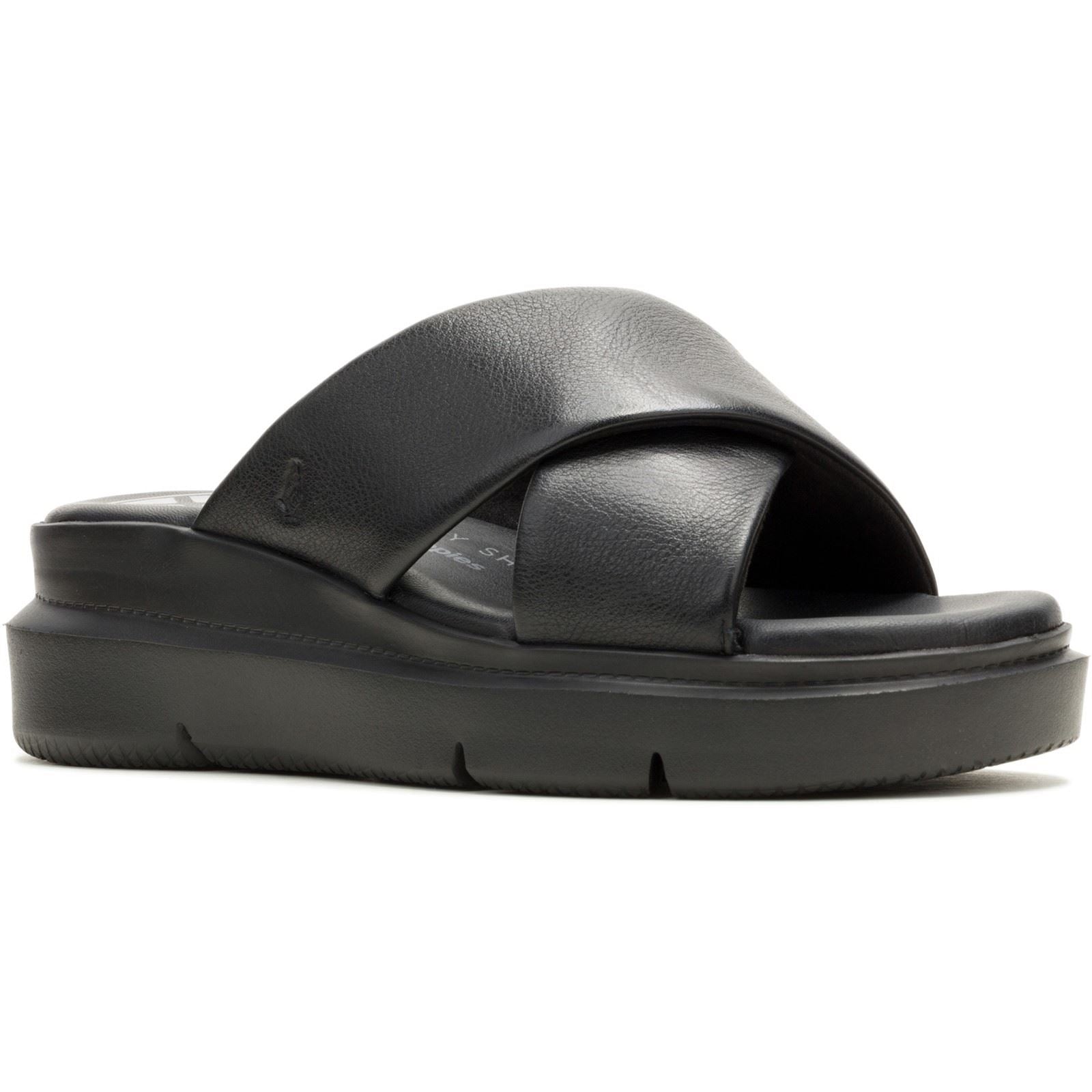 Hush Puppies Uplift Damen Sandalen Aus Schwarzem Leder