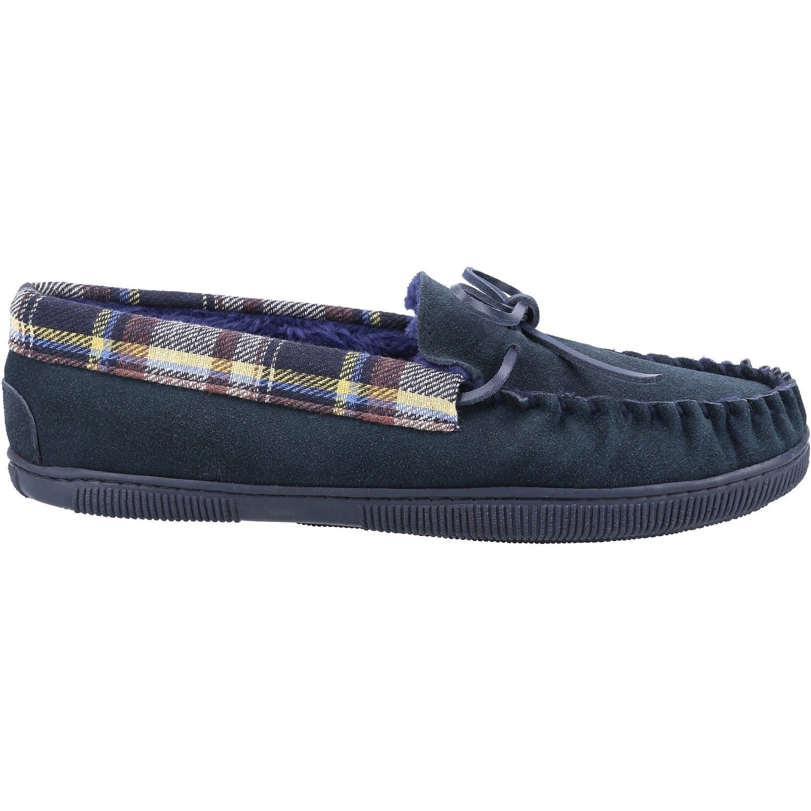 Cotswold Sodbury Herrenhausschuhe aus Wildleder in Marineblau