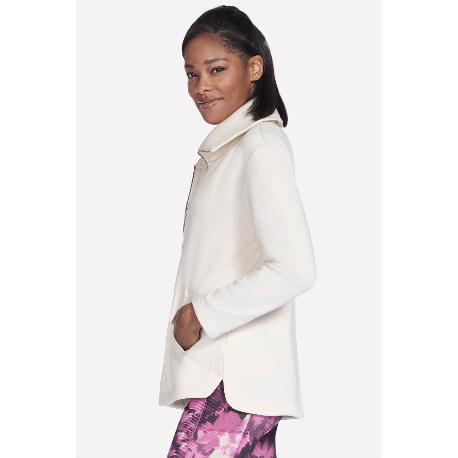 Skechers Performance GO SNUGGLE Tunic Jacket Damen Off-White Jacke