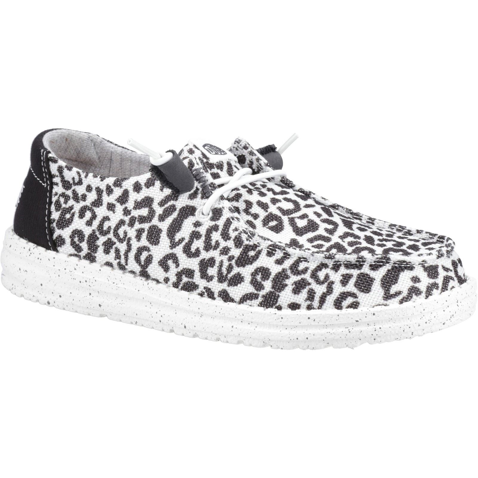 HEYDUDE Wendy Leopard Damen Schwarz/Graue Loafer