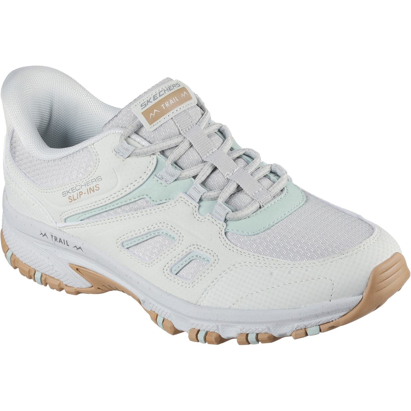 Skechers Slip-ins Hillcrest Kamalino Synthetische Damen Wanderstiefel In Hellgrau
