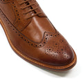 Dune Superior Wildleder Herren Braune Brogues-Schuhe