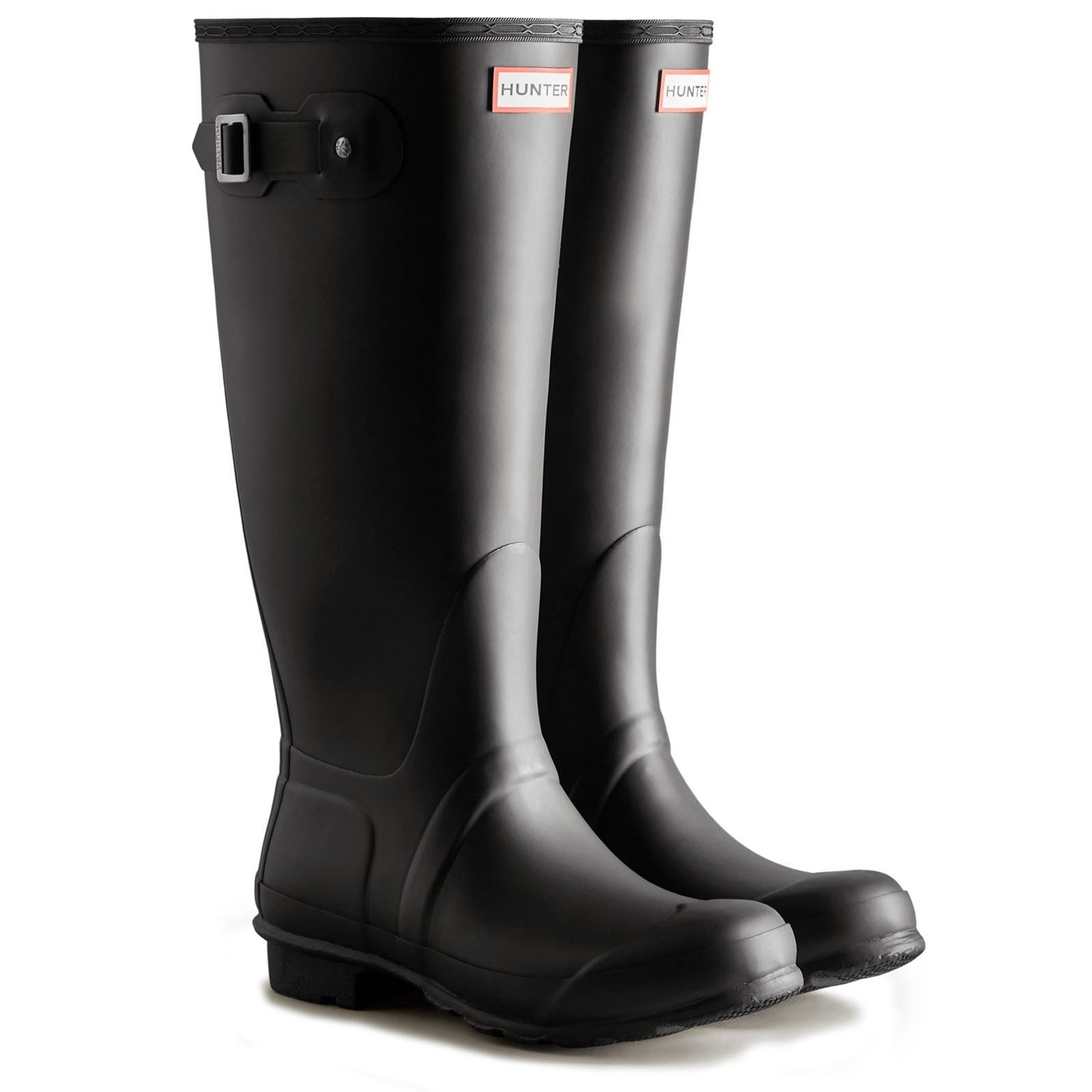 Hunter Original Tall Wide Gummistiefel Für Damen In Schwarz
