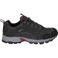 Hi-Tec Auckland Lite Herren Wanderschuhe Aus Leder In Graphitgrau/Dunkelrot