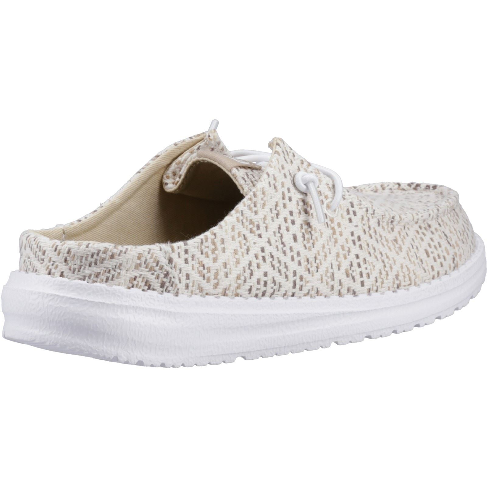 HEYDUDE Wendy Slip Surf Baja Polyester Mischung Damen Tan/Multi Pantoletten