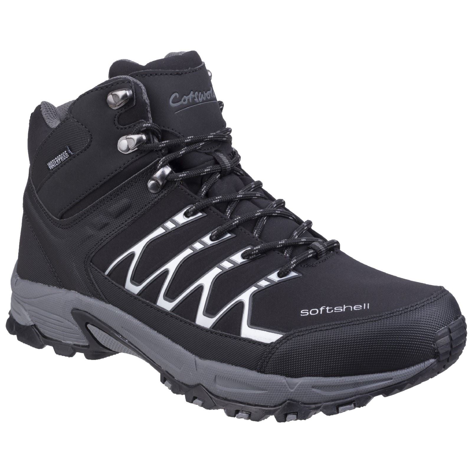 Cotswold Abbeydale Mid Herren-Wanderstiefel In Schwarz/Grau