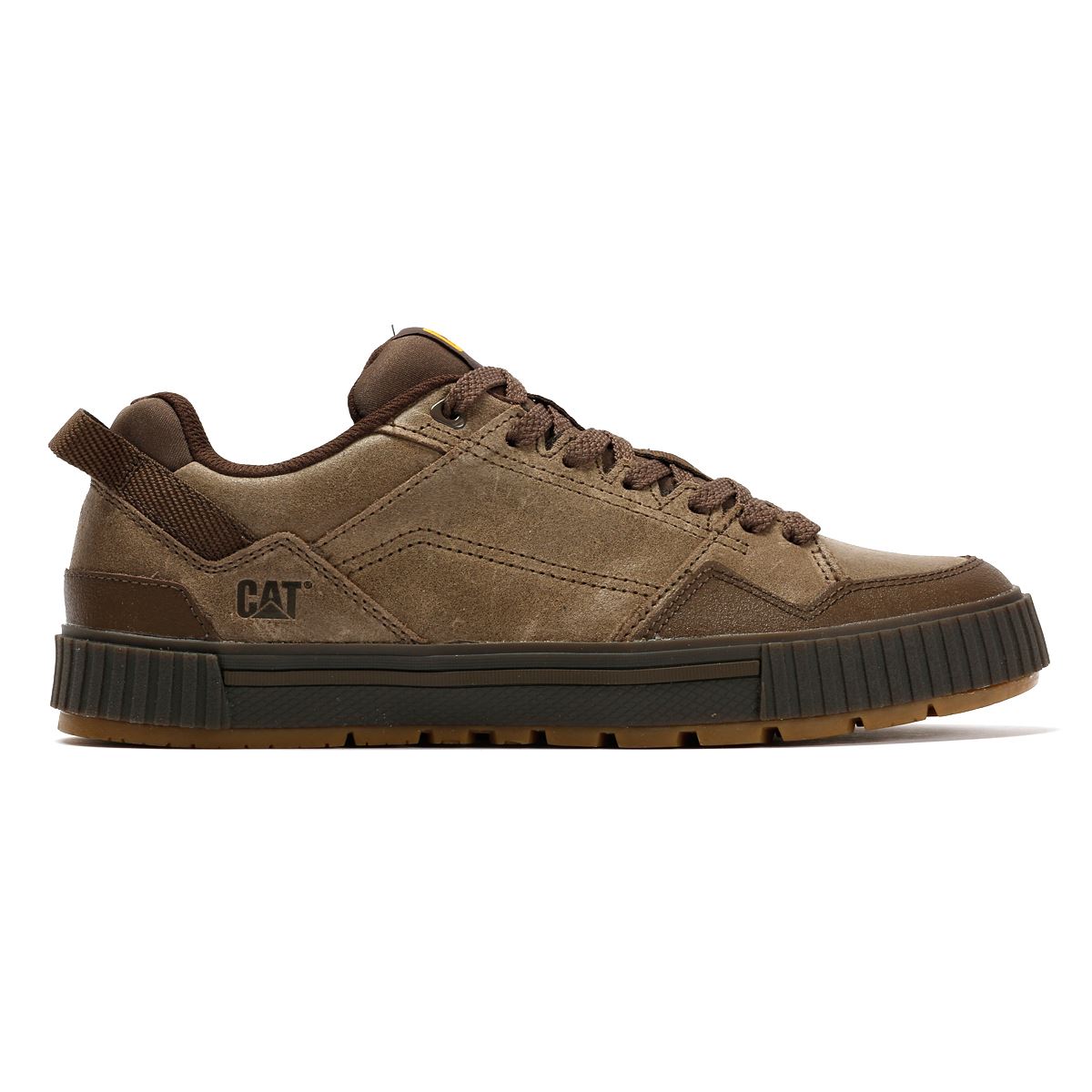 Caterpillar Axiom Waxy Herren Leder Braune Schnürschuhe