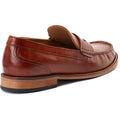 Base London Garfield Herren Mokassins Aus Gebranntem Tan-Leder